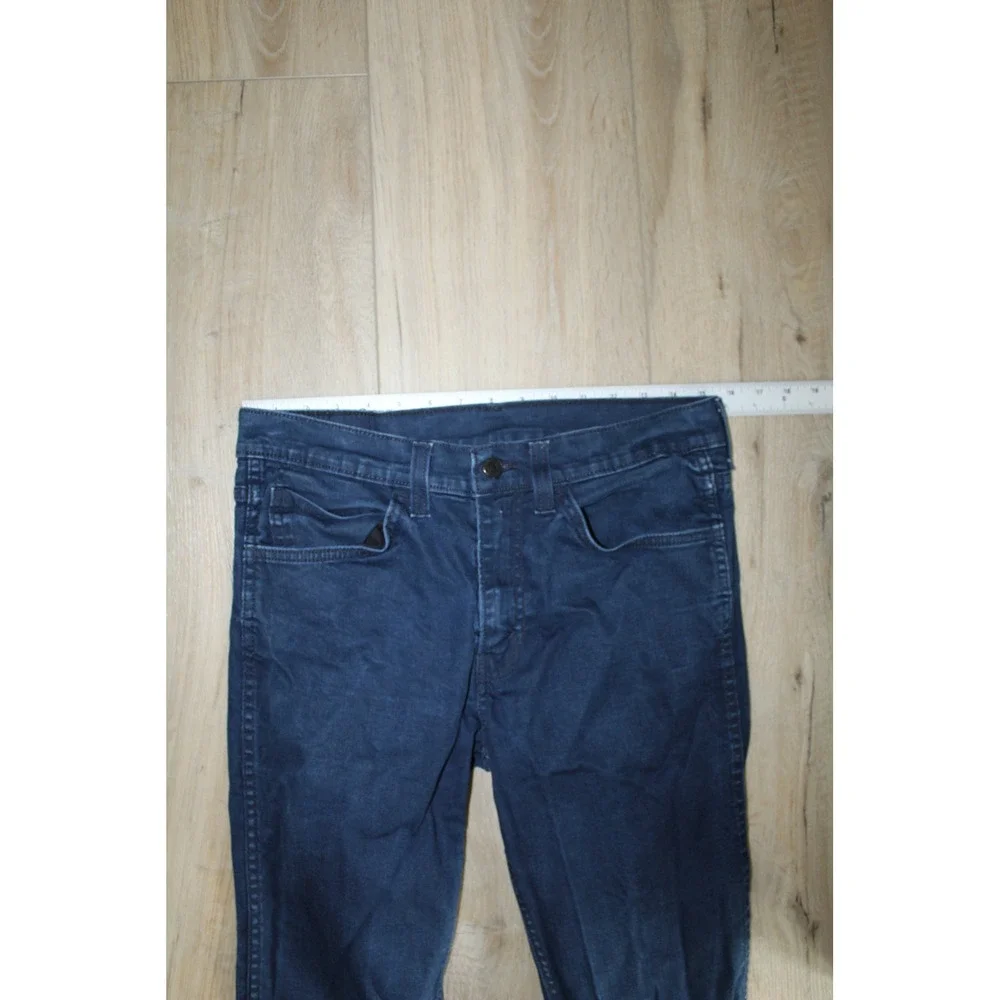 Levi's 511 Slim Fit Jeans Mens 32x34 Dark Indigo Blue Stretch Denim 04511-0717